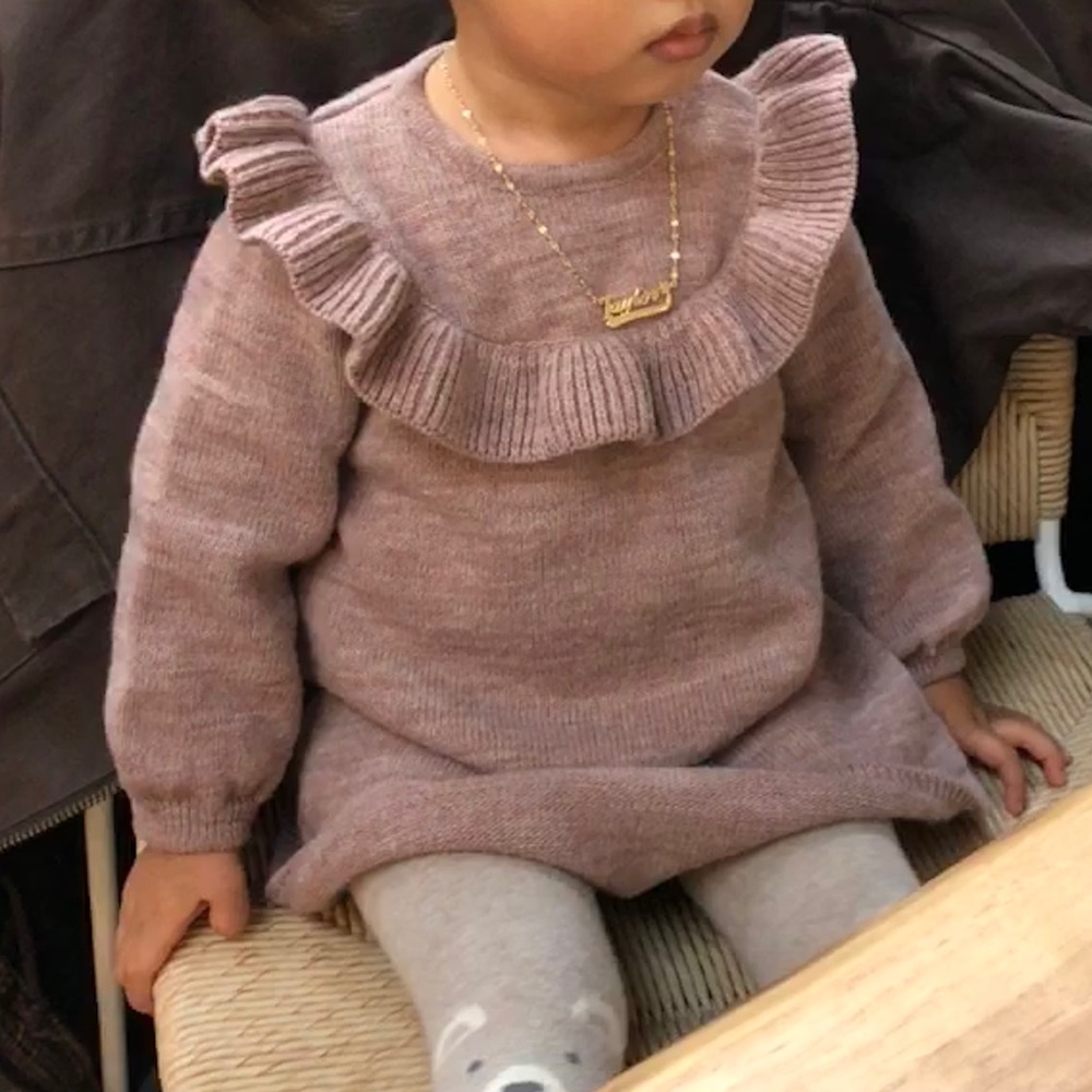 Zara 18-24 months sweater dress dust rose